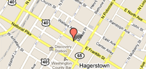 Hagerstown MD Map